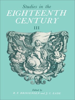 cover image of Studies in the Eighteenth Century III